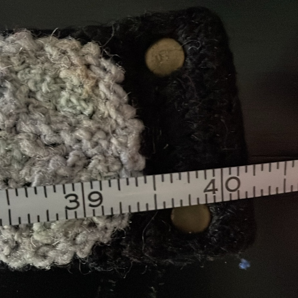 Geometric Pattern Belt/ 100% Wool - Picture 9 of 10